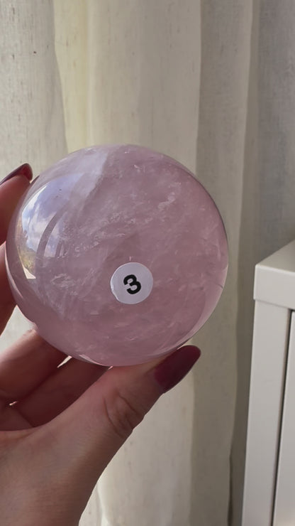 Rose Quartz Sphere #3 65mm