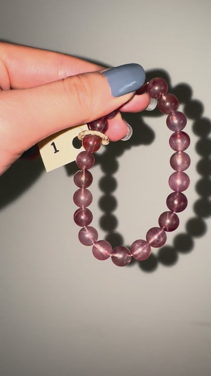 Asterism Rose Quartz Bracelet #1