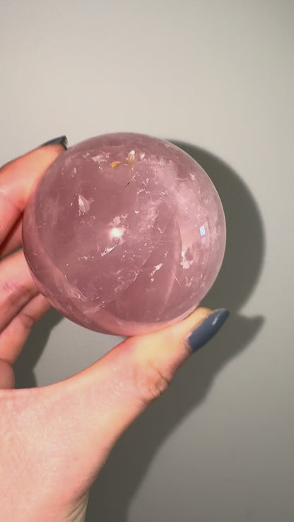 Asterism (star) Rose Quartz Sphere #4