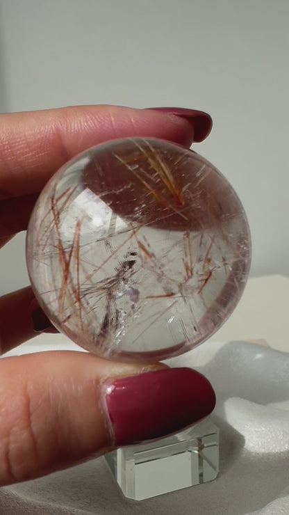 HG Red Rutile Quartz Sphere 36mm