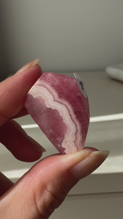 Rhodochrosite Freeform #4 (video)