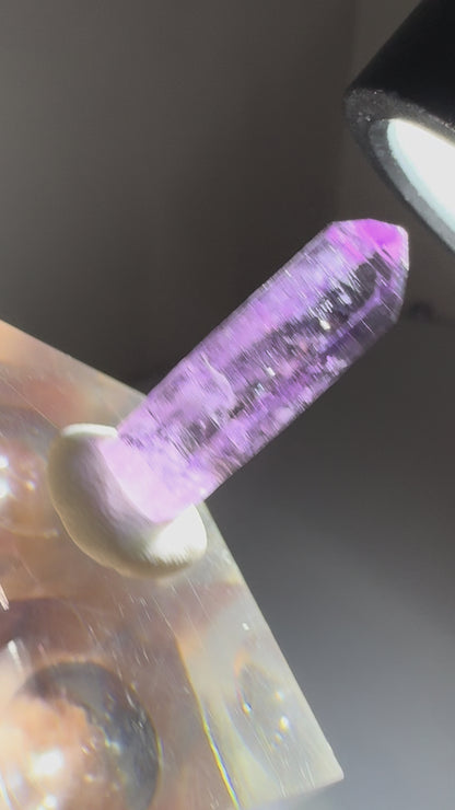 (Rare) Red Angel Feather Phantom Vera Cruz Amethyst Specimen #1 (video)