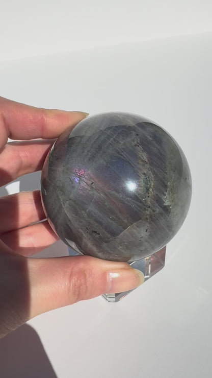 Pink Labradorite Sphere 68mm