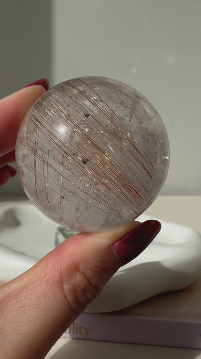 HG Copper Rutile Quartz Sphere #1 44mm