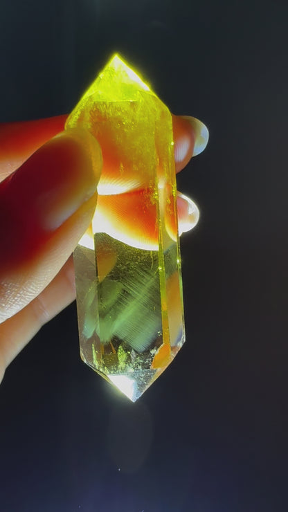 Blue Angel Feather Citrine DT 62mm #3 （video）