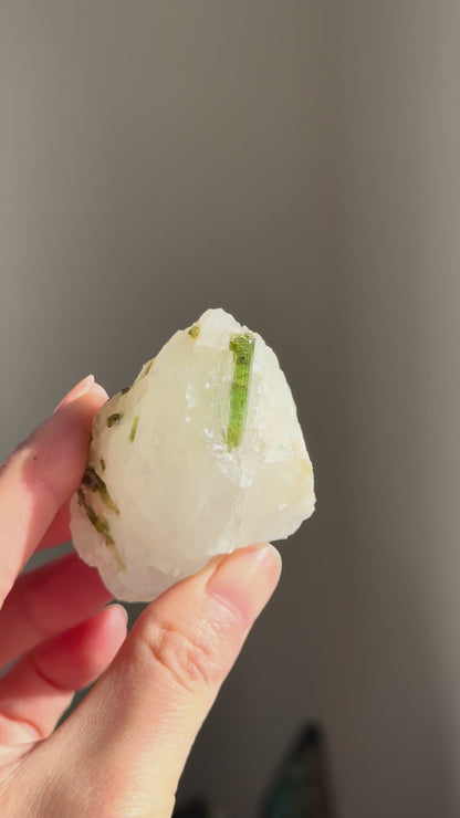 Green Tourmaline in Quartz #2