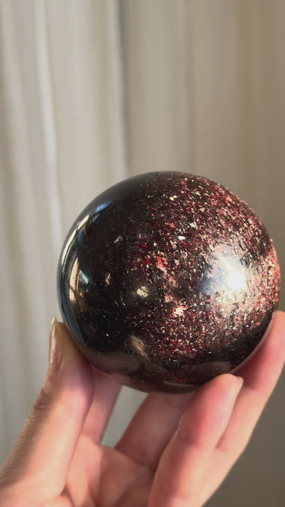Garnet Mica Sphere 6.7cm
