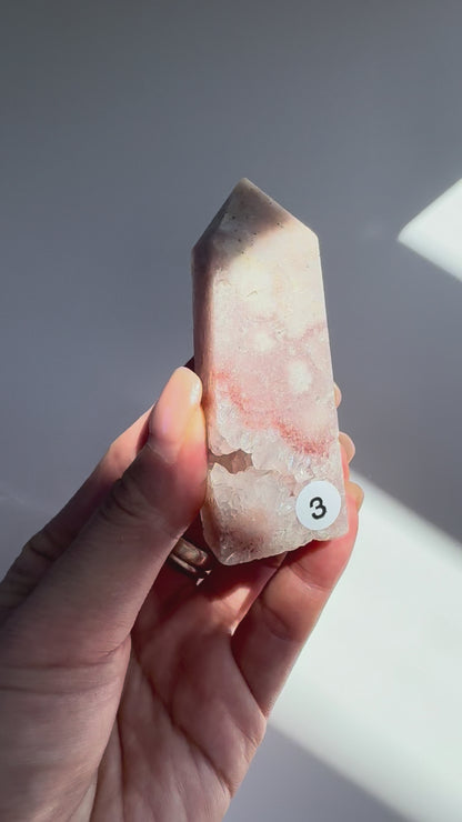 Pink Amethyst Druzy Agate Point #3