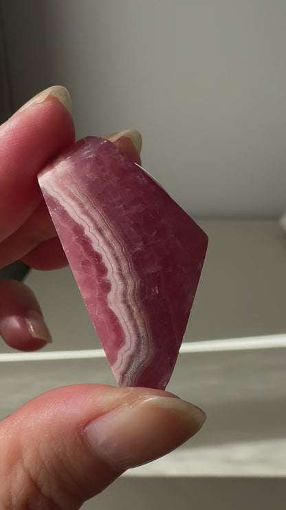 Rhodochrosite Freeform #5 (video)