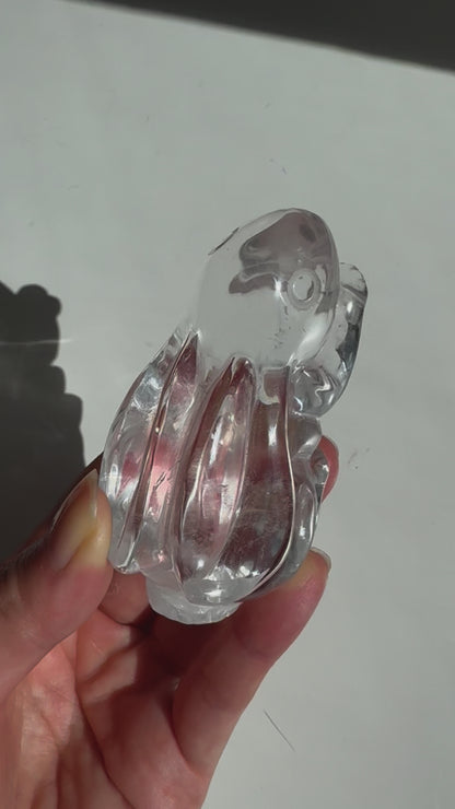 Handcarved High Grade Clear Quartz  Rabbit