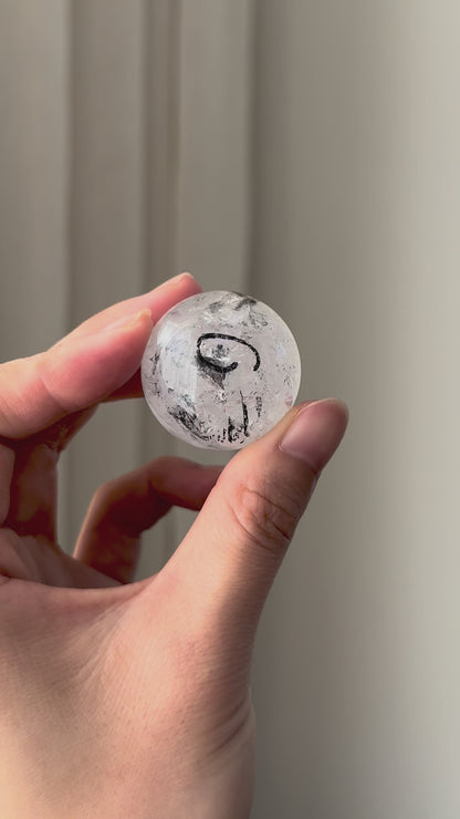 Enhydro Quartz Sphere (water bubble)  32mm
