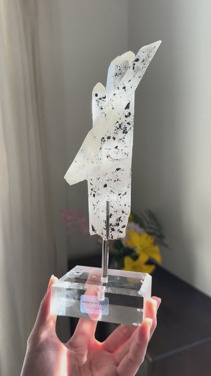 Hematite on Quartz with stand #2