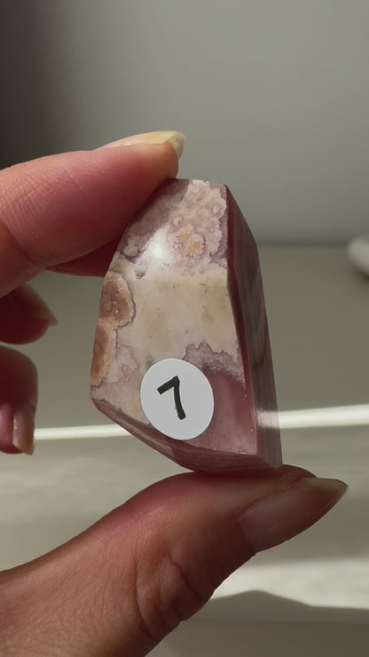 Rhodochrosite Freeform #7 (video)