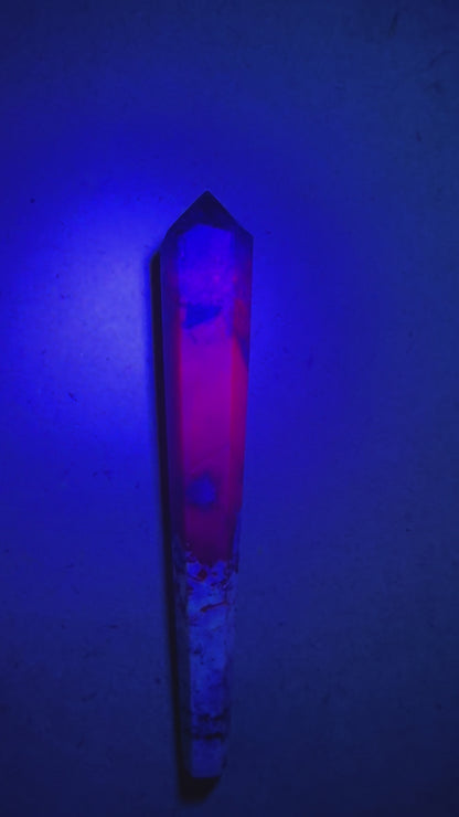HG Natural Ruby Wand (UV light video)
