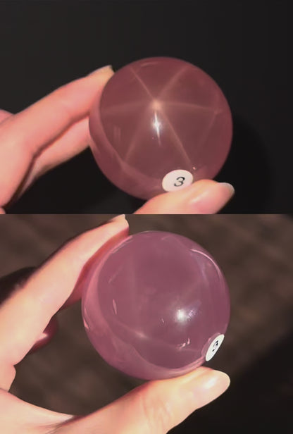 High Grade Asterism Rose Quartz Sphere #3