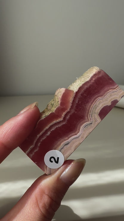 Rhodochrosite Slab #2 (video)