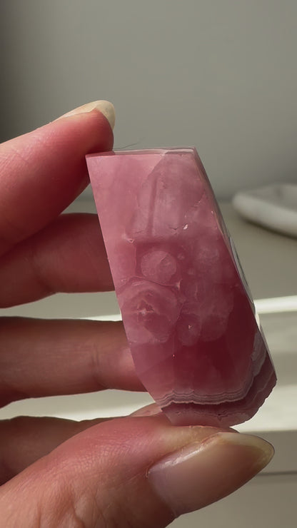 Rhodochrosite Freeform #8 (video)