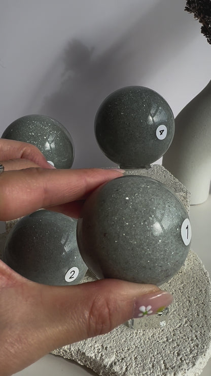 Sage Mica Sphere (Video)