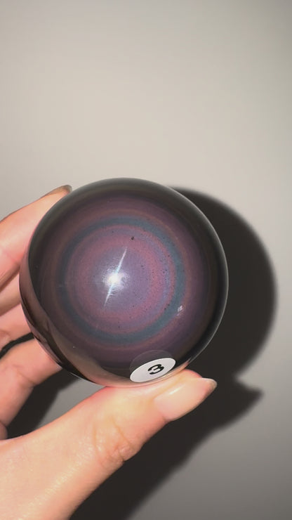 Rainbow Obsidian Sphere #3