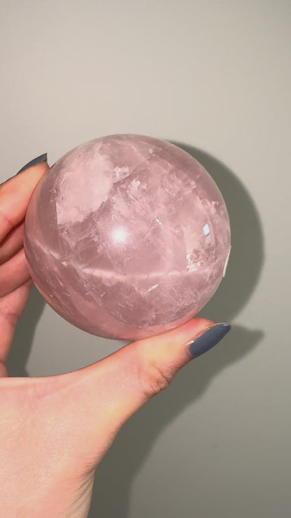 Asterism (star) Rose Quartz Sphere #3