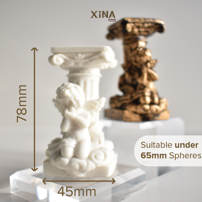 Resin Angel Crystal Sphere Holder