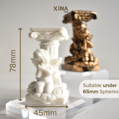 Resin Angel Crystal Sphere Holder